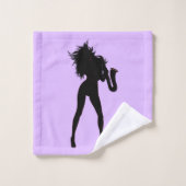 Dames Saxofoniste Badhanddoekenset Bad Handdoek (Wasdoekje)