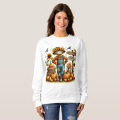 Dames Schattige Herfst Sweatshirt (Voorkant volledig)