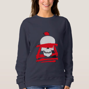 Dames schedel krijger grafische sweatshirt