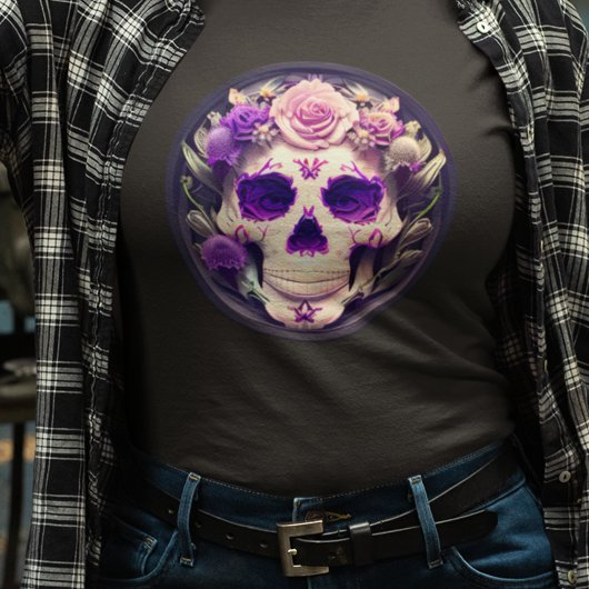 Dames schedel T-shirt - Snoep schedeldag van de do