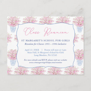 Dames School of College Class Reunion Uitnodiging