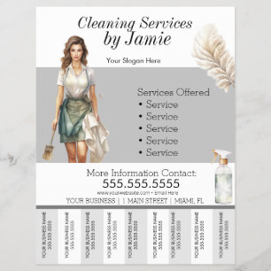 Dames Schoonmaakbedrijf Traan Af Flyer