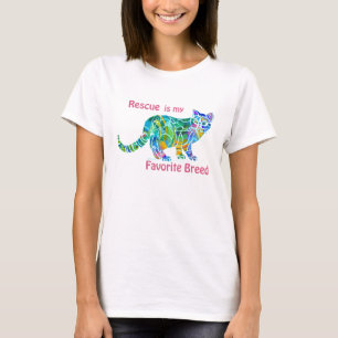 Dames Shirten Kat Redding Crazy Cat Lady T-shirt