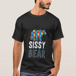 Dames Sissy Beer Wereld Autisme Bewustzijnsdag Fam T-shirt