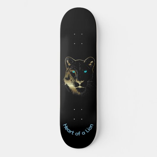 Dames Skateboard, Hart van een Leeuw Persoonlijk Skateboard (Voorkant)