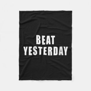 Dames Slaan Gisteren Motivational Quotes V-hals Fleece Deken