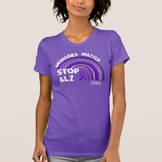 Dames SLIM shirt langste dag ALZ ASSN 2024 (Voorkant)