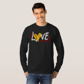 Dames Softbal Hou van mijn kleinzoon voor mannen T-shirt (Voorkant volledig)