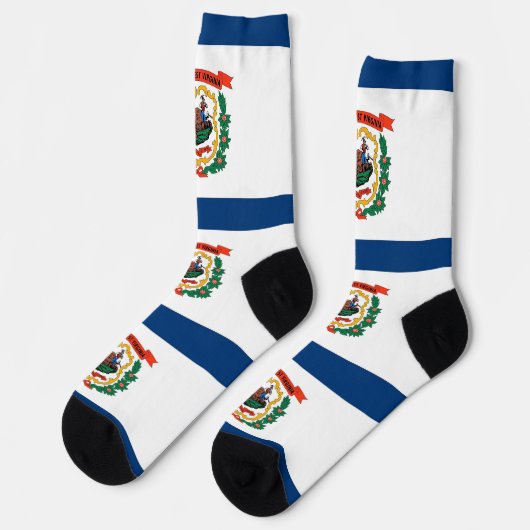 Dames sokken met vlag van West Virginia, Verenigde (Links)