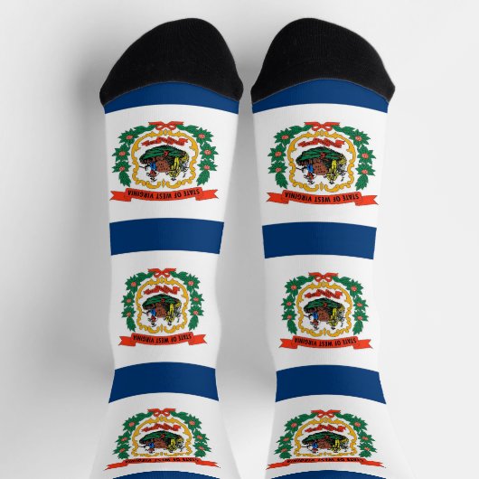 Dames sokken met vlag van West Virginia, Verenigde (Top)