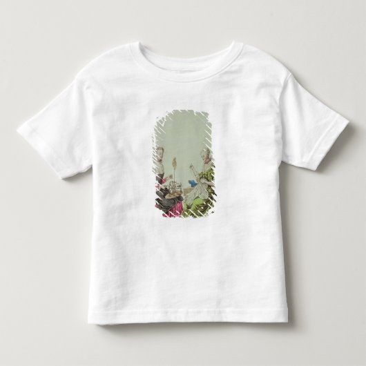 Dames spinnen en naaien, c.1765 kinder shirts (Voorkant)