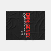 Dames spoedeisende hulp Er Rn Verpleegster Verplee Fleece Deken (Voorkant (Horizontaal))