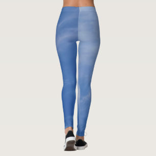 Dames Sportieve Chic Actieve Kleding Blue Sky Leggings