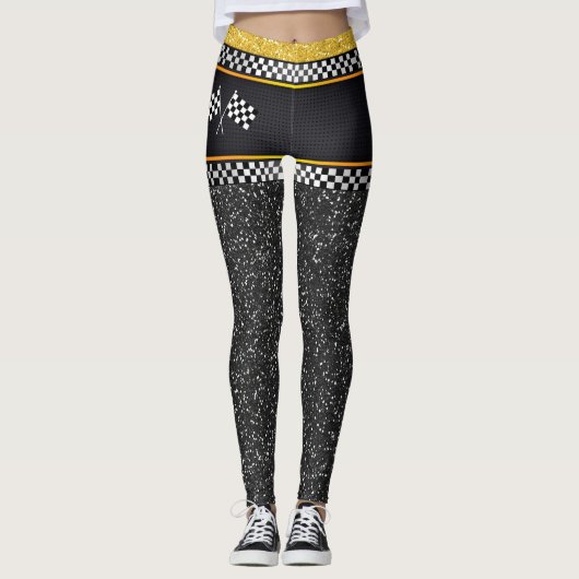 Dames Start Uw Motoren Pop Mode Leggings (Voorkant)