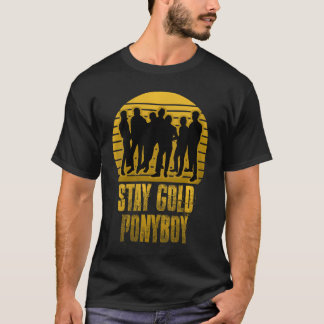 Dames Stay Gold Ponyboy Vintage VNeck retro T-shirt