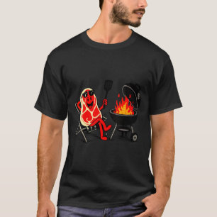 Dames steak duik grappige cookout steak bbq t-shirt