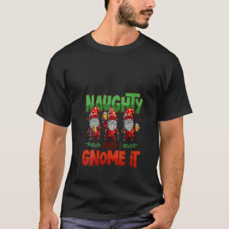 Dames Stout En Ik Kabouter Het Dames Drie Kerstmis T-shirt