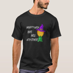 Dames Stoute Heks Speelt Goed Met Anderen Omgekeer T-shirt