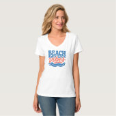Dames strandstemming t-shirt (Voorkant volledig)