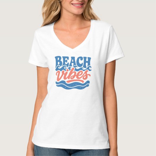 Dames strandstemming t-shirt (Voorkant)