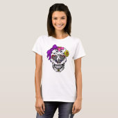 Dames Sugar Skull T-shirt (Voorkant volledig)