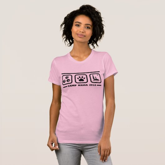 Dames Summer Camp T-shirt (Voorkant volledig)
