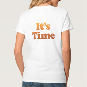 Dames Sunset 47 Gedistroyeerde V-Neck 2-Kant T-Shi T-shirt