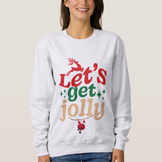 Dames Sweatshirt - Christmas Jolly (Voorkant)