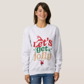 Dames Sweatshirt - Christmas Jolly (Voorkant volledig)