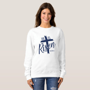 Dames sweatshirt Hij Is Opgewekt