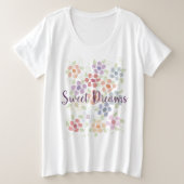 Dames Sweet Dreams Bloemen Shirt (Design voorkant)