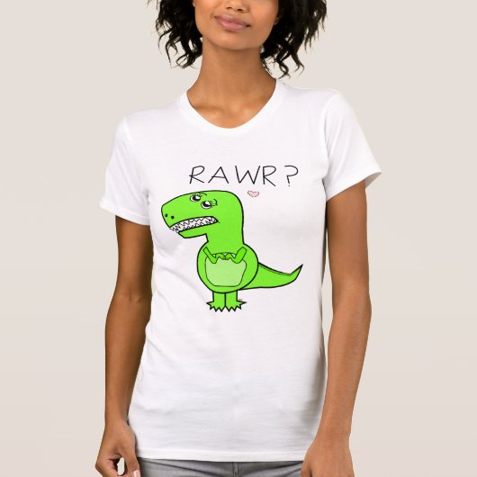 Dames T-Rex-Shirten T-shirt (Voorkant)