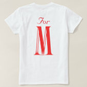 Dames T-Shirt (Design achterkant)