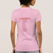 Dames T-shirt 2025 Reunión Familiar (Achterkant)
