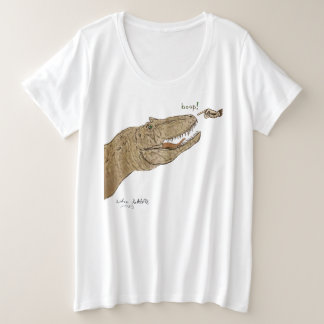 Dames T-shirt Allosaurus Boop Dinosaur Extra Maat