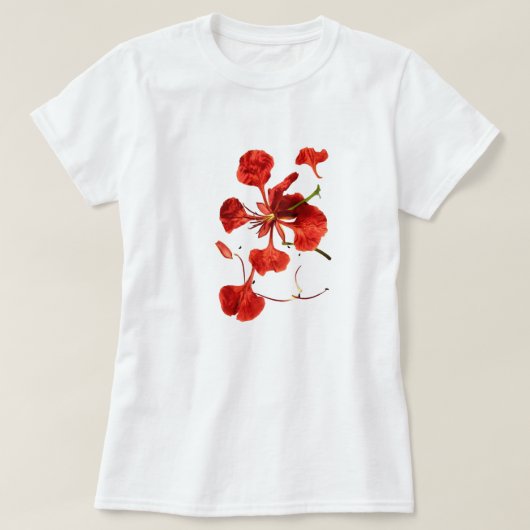 Dames T-shirt Bloem (Design voorkant)