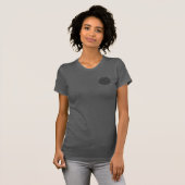 Dames T-shirt bloem stijl ontwerp (Voorkant volledig)