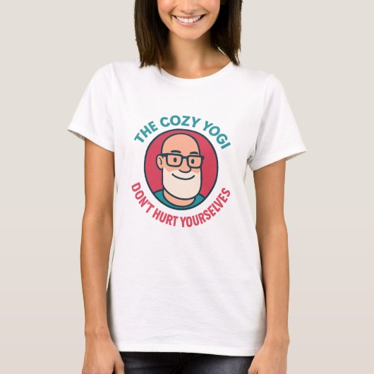 Dames T-Shirt Cozy Yogi (Voorkant)