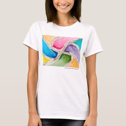 Dames T Shirt door Happy Colors (Voorkant)