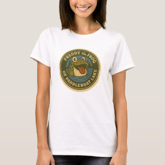 Dames T-shirt Freddy de Kikker op Paddlebootmeer