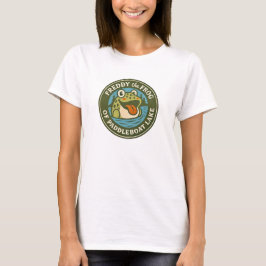 Dames T-shirt Freddy de Kikker op Paddlebootmeer