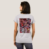 Dames T-shirt – Gefragmenteerde Puls (Achterkant volledig)