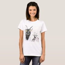Dames T-shirt - Geiten, Grappig