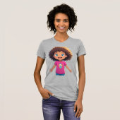 Dames T-shirt grijs (Voorkant volledig)