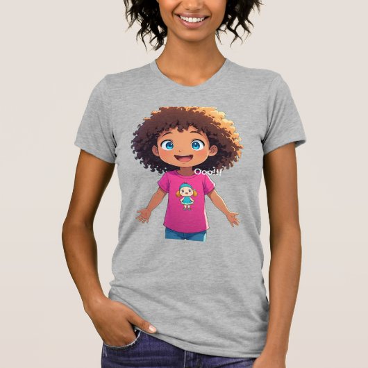 Dames T-shirt grijs (Voorkant)
