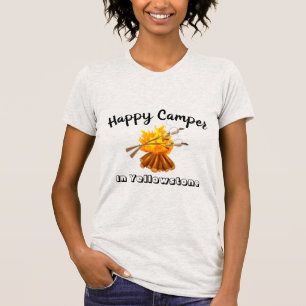 Dames T-shirt-Happy Camper T-shirt