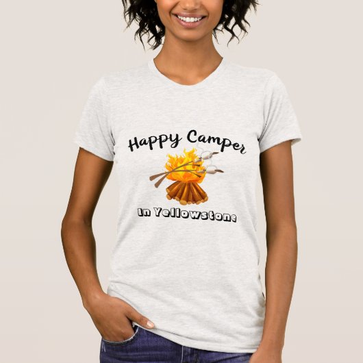 Dames T-shirt-Happy Camper T-shirt (Voorkant)