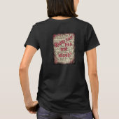 Dames T-Shirt - Hoe kun je niet staan? (Achterkant)