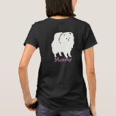 Dames T-shirt I Love My Pomeranians (Achterkant)