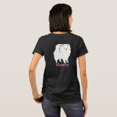 Dames T-shirt I Love My Pomeranians (Achterkant volledig)